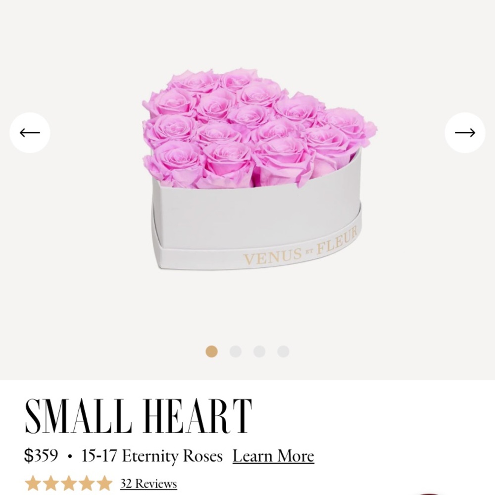 ❌❌❌S O LD!❌❌❌Venus et Fleur small heart with lilac roses